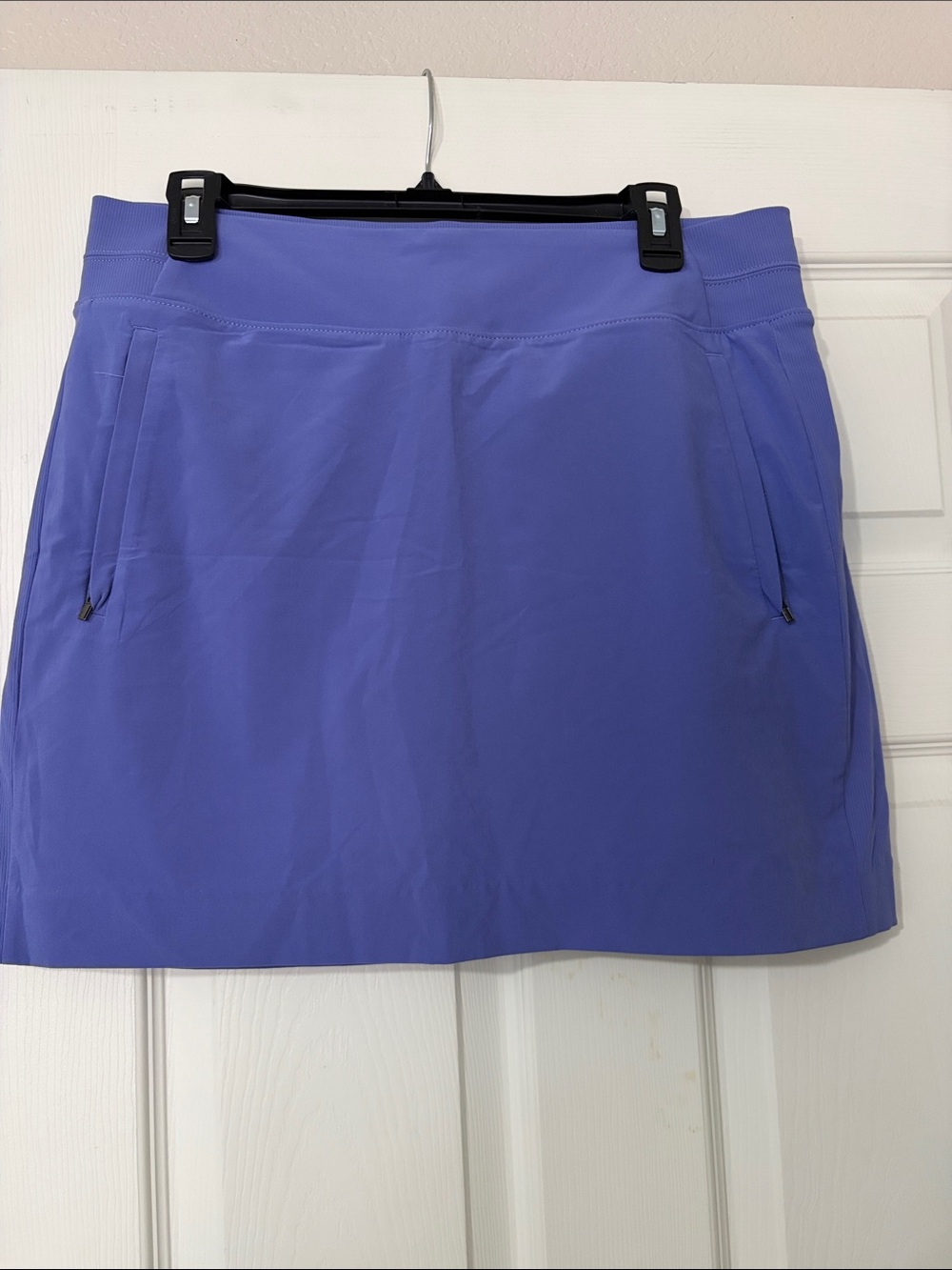 Purple Active Skort with Zip Pockets